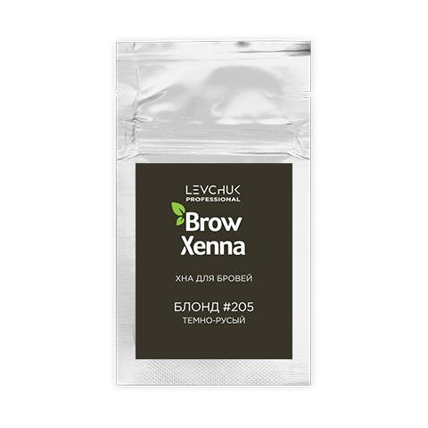 BrowXenna Хна для бровей Блонд #205 Темно-русый САШЕ 6г