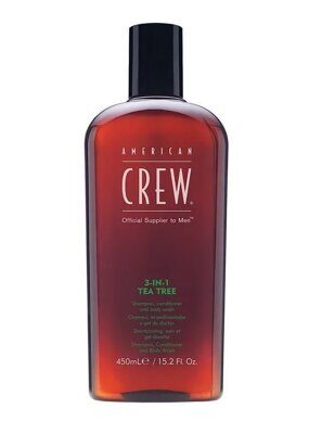 American Crew Classic 3-in-1 Tea Tree - Шампунь, кондиционер и гель для душа чайное дерево 450 мл